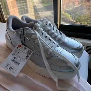 Zara Silver Platform Sneakers